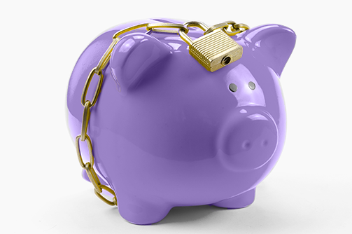 Cute piggybank image to reflect the law type Probate and Estate Administration