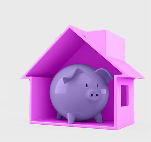 Cute piggybank image to reflect the law type Property - Residential